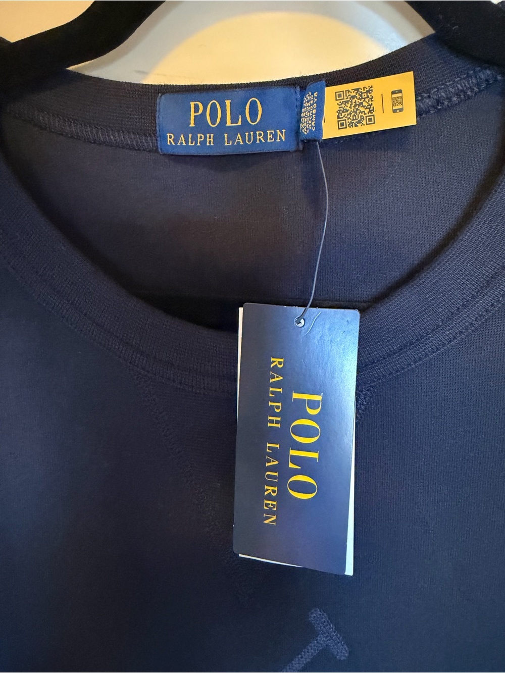 NWT Polo Ralph Lauren Big Pony Double-Knit Crewneck Sweatshirt 3XB Navy - Picture 3 of 9
